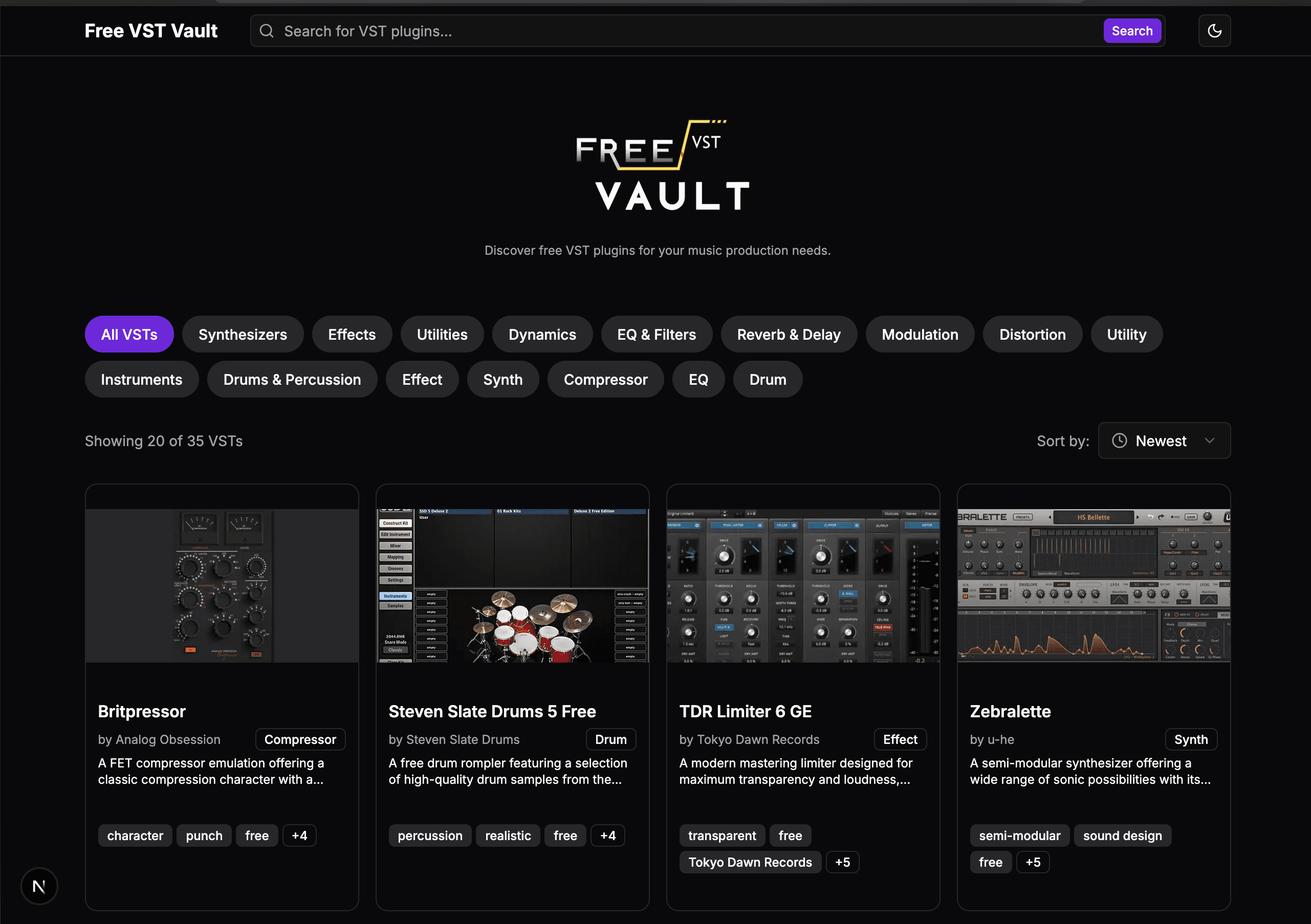 Free VST Vault screenshot