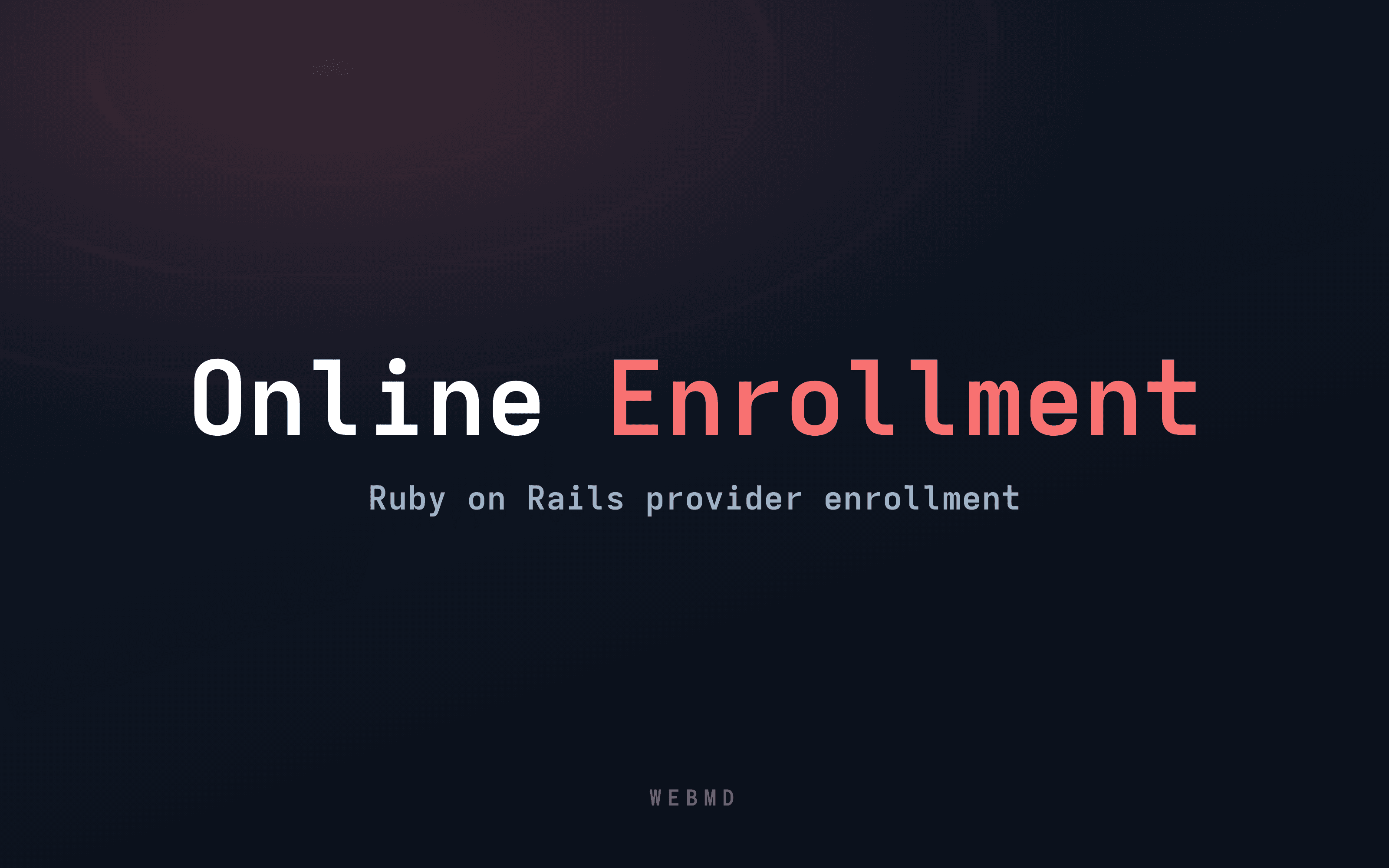 Online Enrollment screenshot