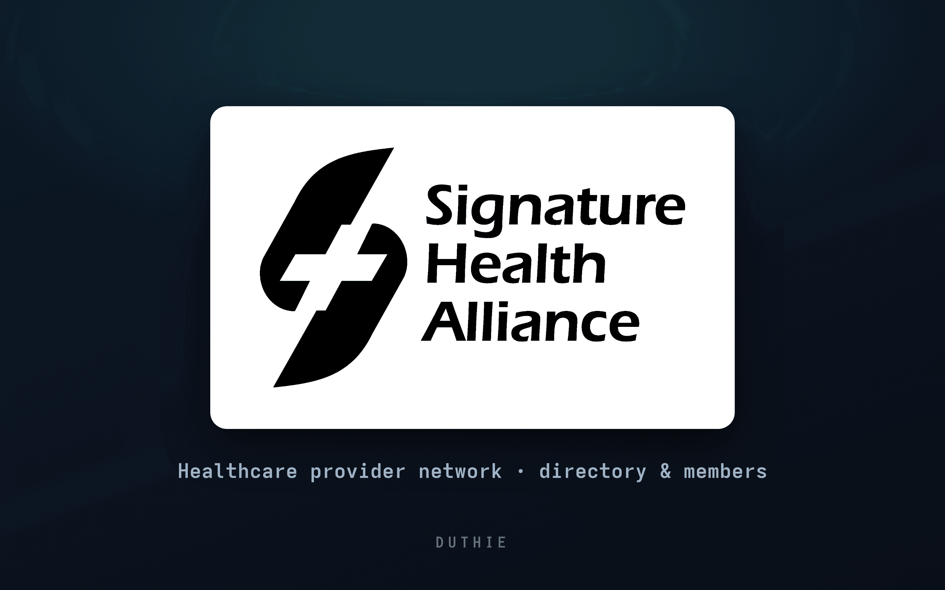 Signature Health Alliance screenshot